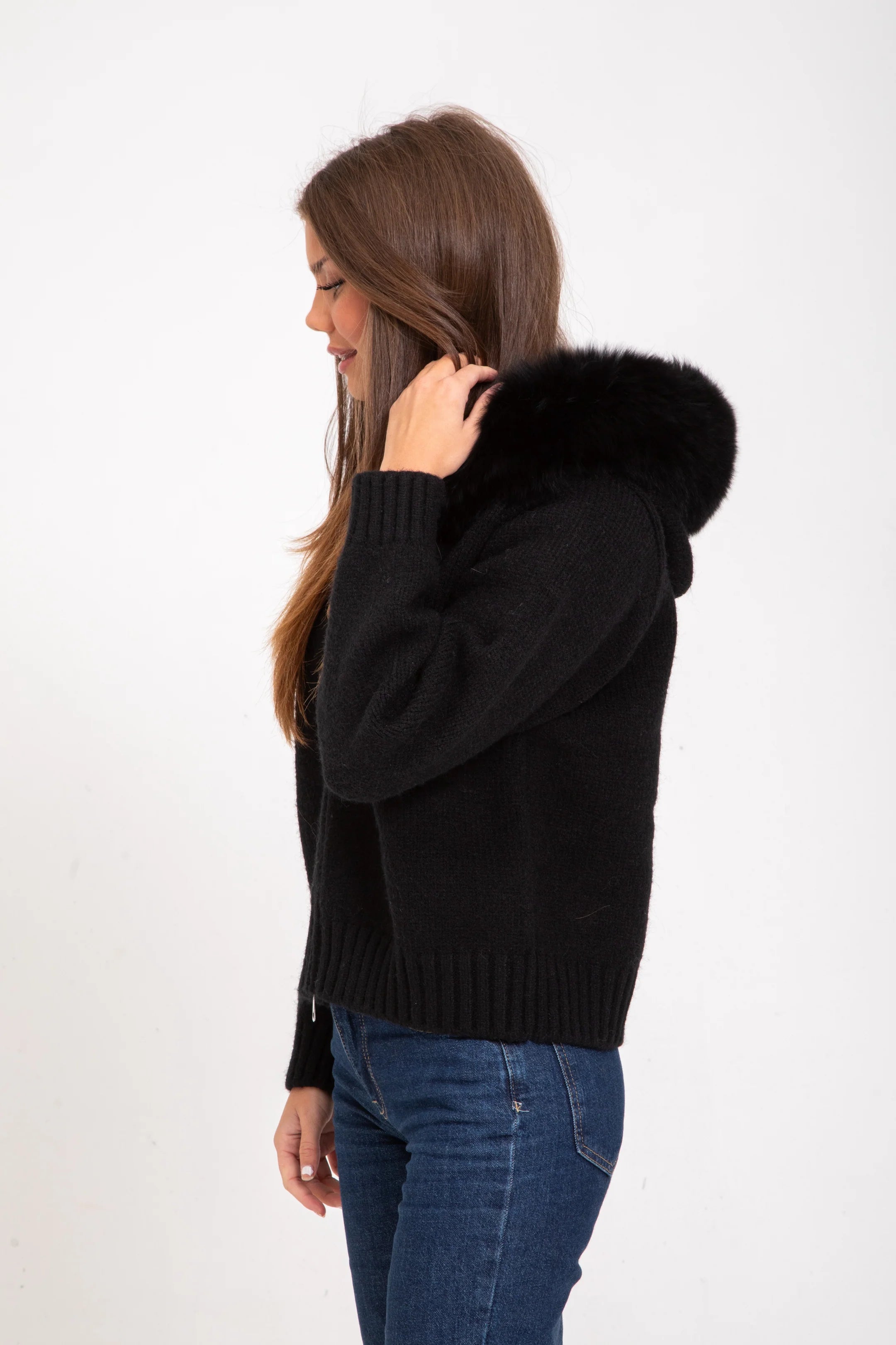Autumn Ready Fur Hooded Jacket