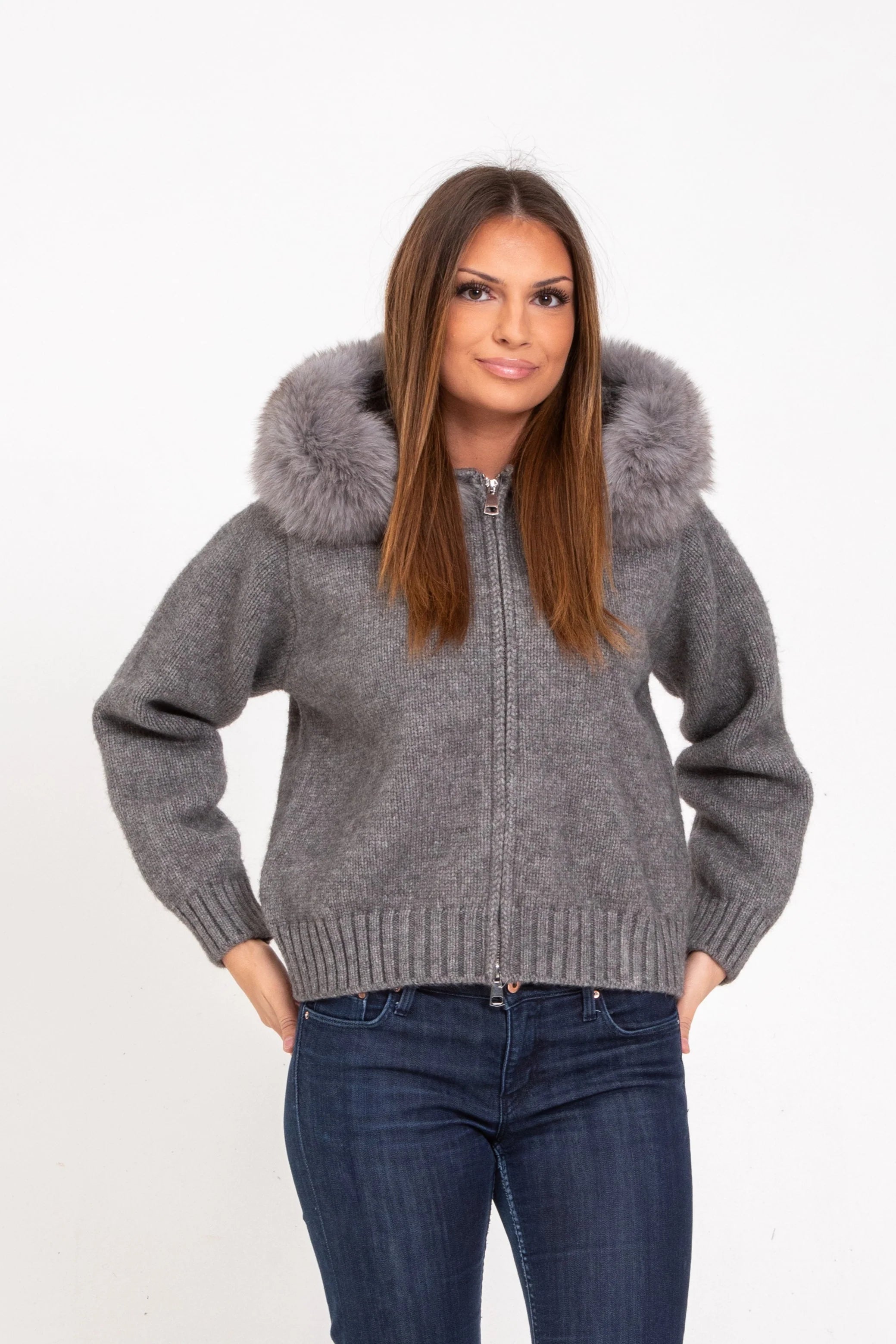 Autumn Ready Fur Hooded Jacket