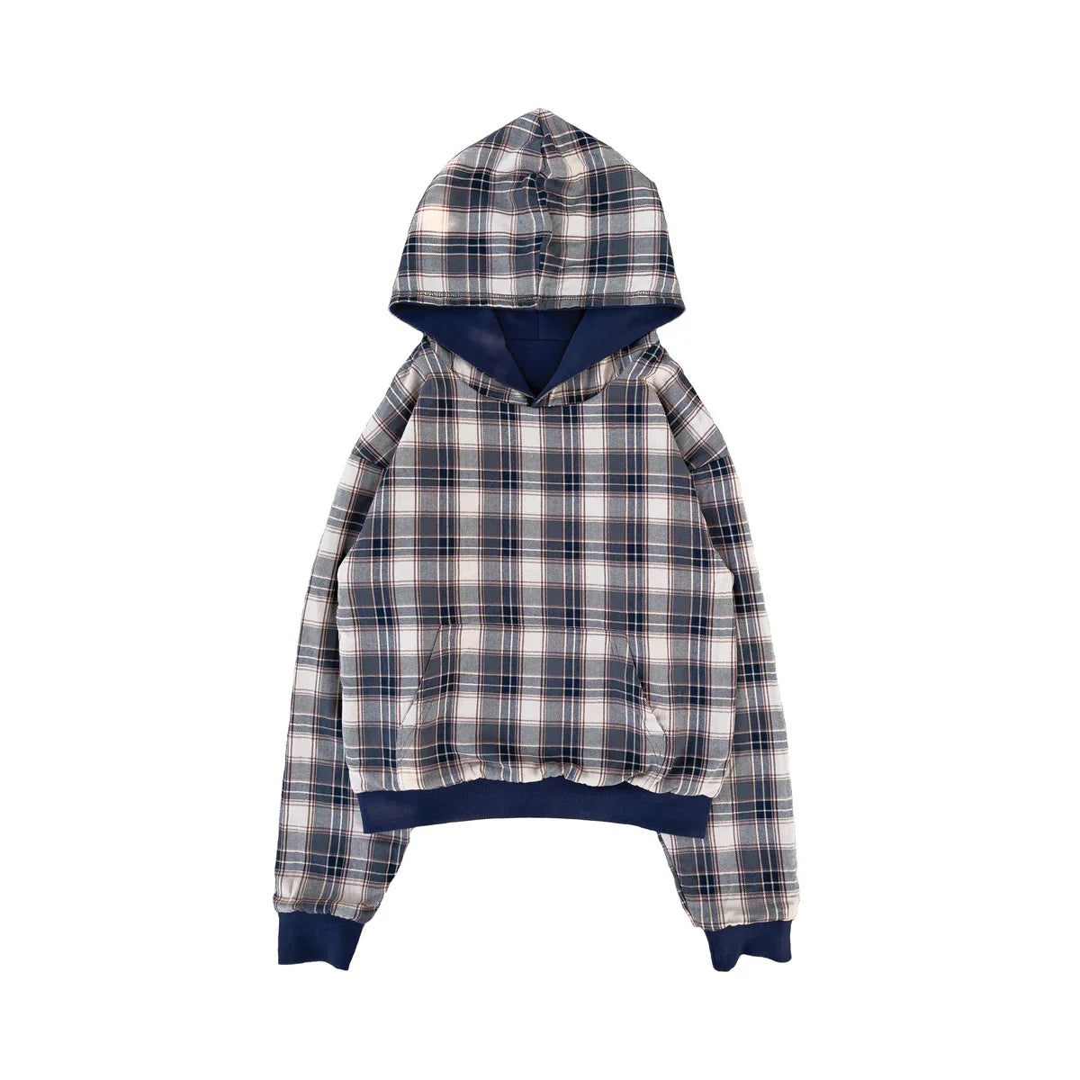 2-in-1 Reversible Plaid Hoodie
