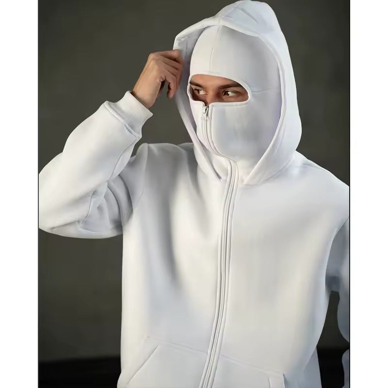 Balaclava Mask Zip Hoodie