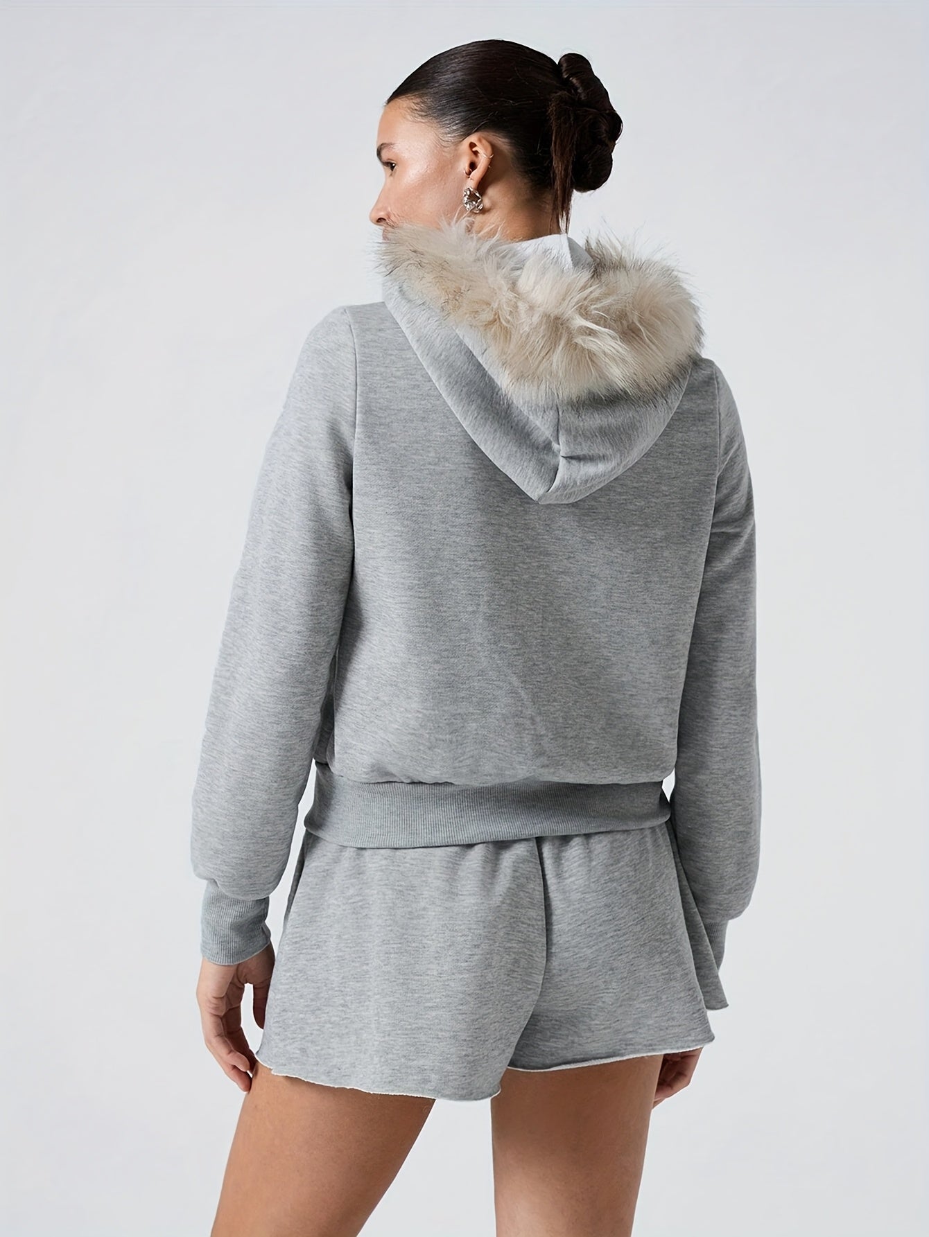 Women's Fleece Hooded Zip-Up Sweatshirt
