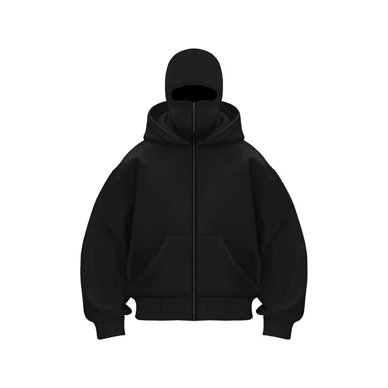 Balaclava Mask Zip Hoodie
