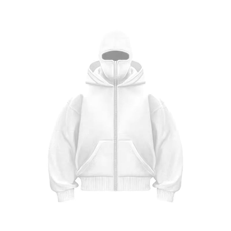 Balaclava Mask Zip Hoodie